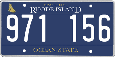 RI license plate 971156