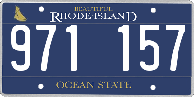 RI license plate 971157