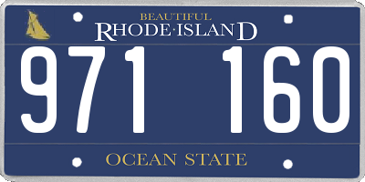 RI license plate 971160