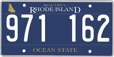 RI license plate 971162