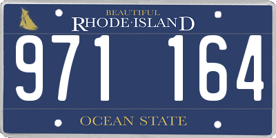 RI license plate 971164
