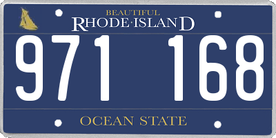 RI license plate 971168