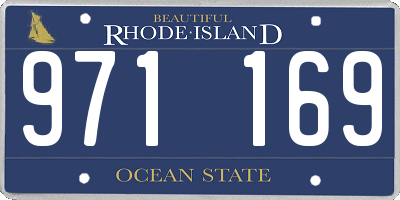 RI license plate 971169