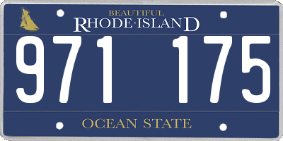 RI license plate 971175