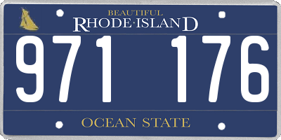 RI license plate 971176