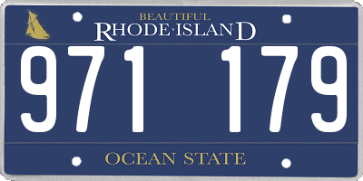 RI license plate 971179