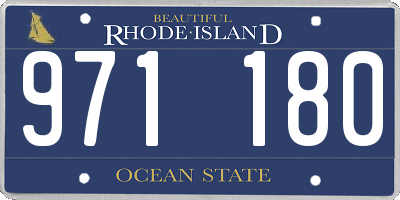 RI license plate 971180