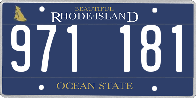 RI license plate 971181