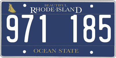 RI license plate 971185