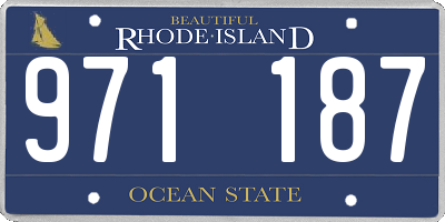 RI license plate 971187