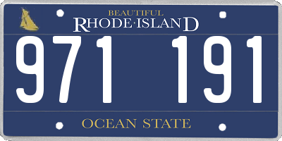 RI license plate 971191