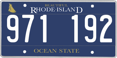 RI license plate 971192