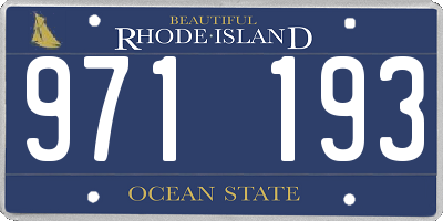 RI license plate 971193