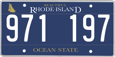 RI license plate 971197