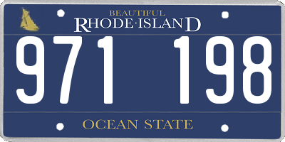 RI license plate 971198