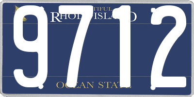 RI license plate 9712