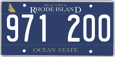 RI license plate 971200