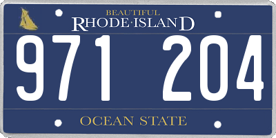 RI license plate 971204