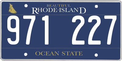RI license plate 971227