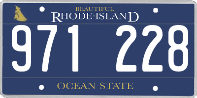 RI license plate 971228