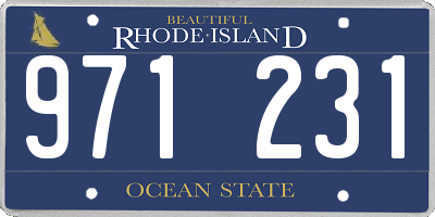 RI license plate 971231