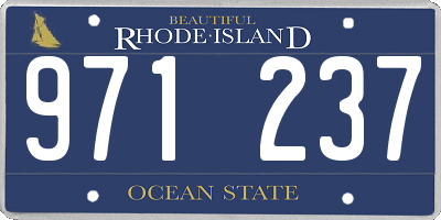 RI license plate 971237