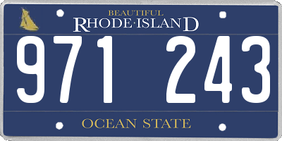RI license plate 971243