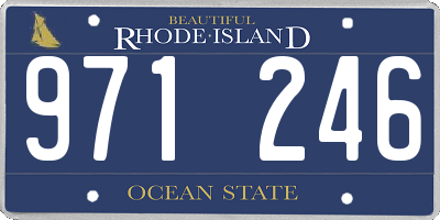 RI license plate 971246