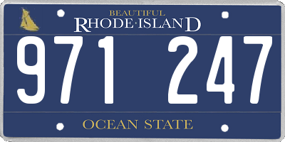 RI license plate 971247