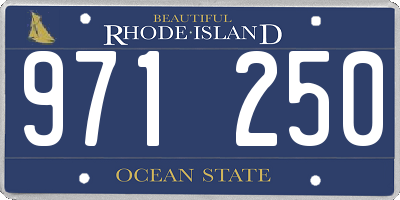 RI license plate 971250