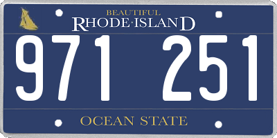 RI license plate 971251