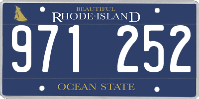 RI license plate 971252