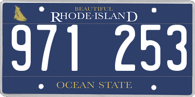 RI license plate 971253