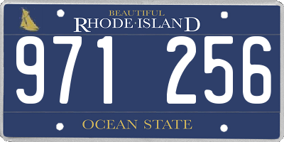 RI license plate 971256
