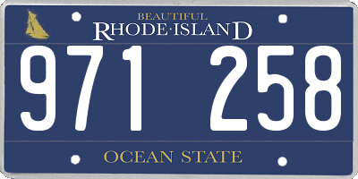 RI license plate 971258