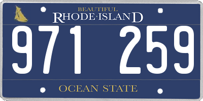 RI license plate 971259