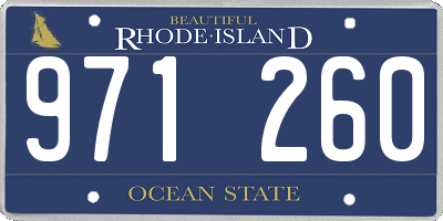 RI license plate 971260