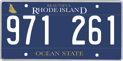 RI license plate 971261