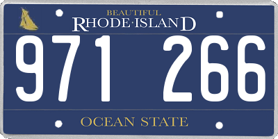 RI license plate 971266