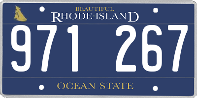 RI license plate 971267
