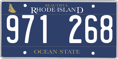 RI license plate 971268