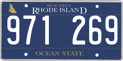 RI license plate 971269