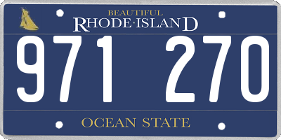 RI license plate 971270