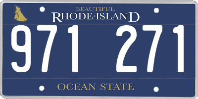RI license plate 971271