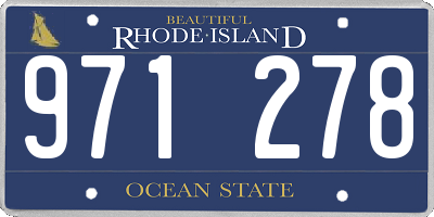 RI license plate 971278