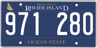 RI license plate 971280