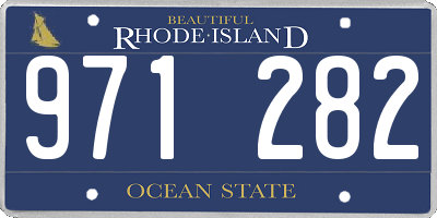 RI license plate 971282