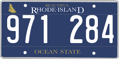 RI license plate 971284