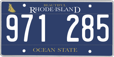 RI license plate 971285