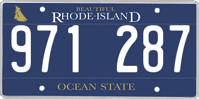 RI license plate 971287